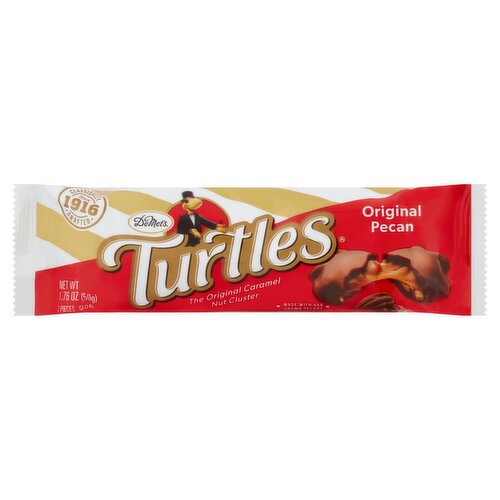 Demet's Turtles The Original Pecan Caramel Nut Cluster, 3 count, 1.76 oz
