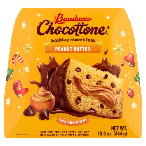 Bauducco Chocottone' Peanut Butter Holiday Sweet Loaf, 16.0 oz