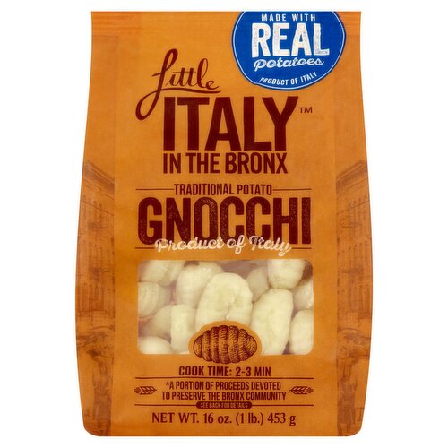 Little Italy in the Bronx Traditional Potato Gnocchi, 16 oz