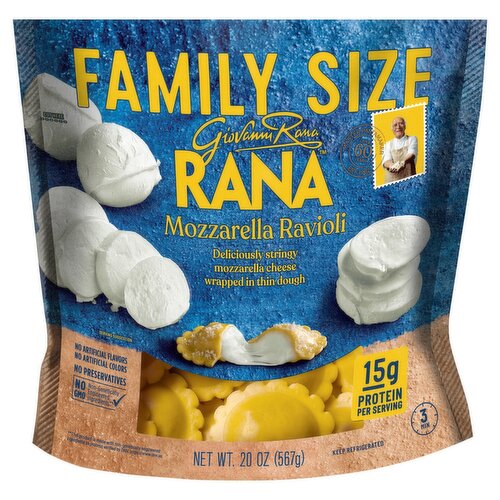 Rana Mozzarella Ravioli Family Size, 20 oz