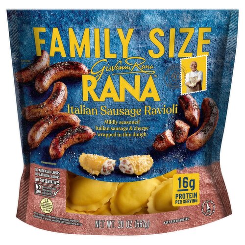 Rana Italian Sausage Ravioli Family Size, 20 oz