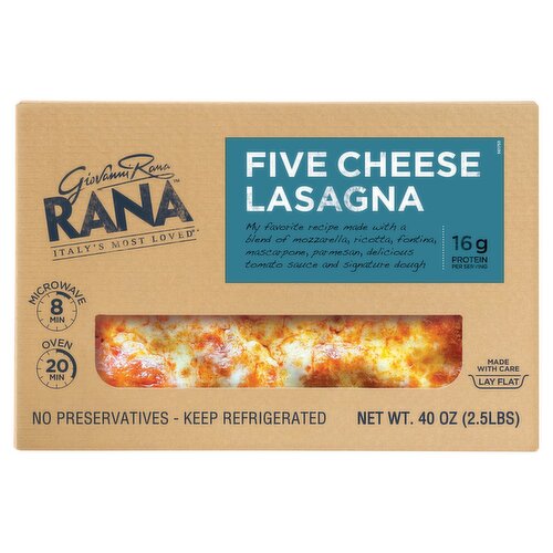 Giovanni Rana 5 Cheese Lasanga Family Size, 40 oz