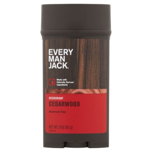 Every Man Jack Cedarwood Deodorant, 3 oz