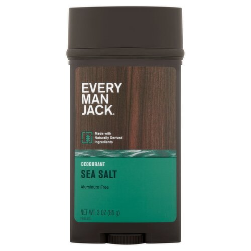 Every Man Jack Sea Salt Deodorant, 3 oz