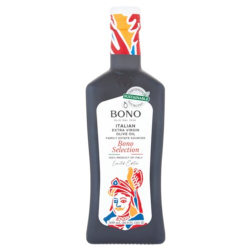 Bono Italian Extra Virgin Olive Oil Limited Edition, 16.9 fl oz