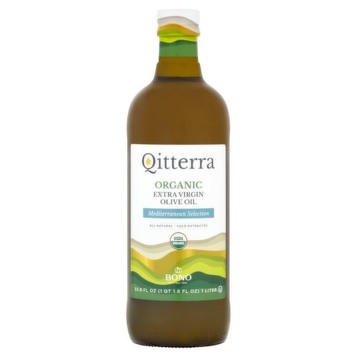 Bono Qitterra Organic Extra Virgin Olive Oil, 33.8 fl oz