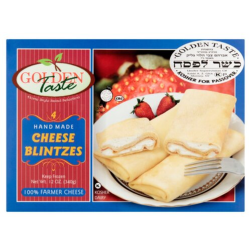 Golden Taste Handmade Cheese Blintzes, 4 count, 12 oz