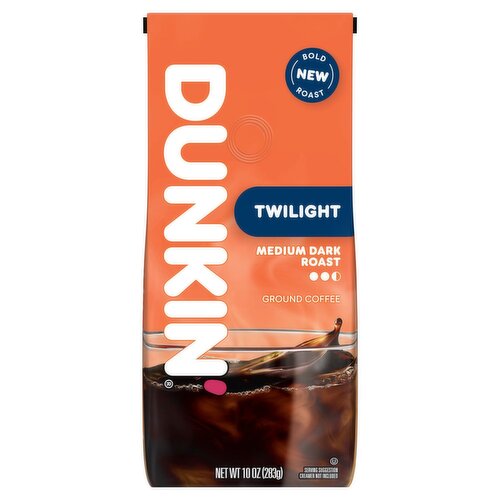 Dunkin' Twilight Medium Dark Roast Ground Coffee, 10 oz