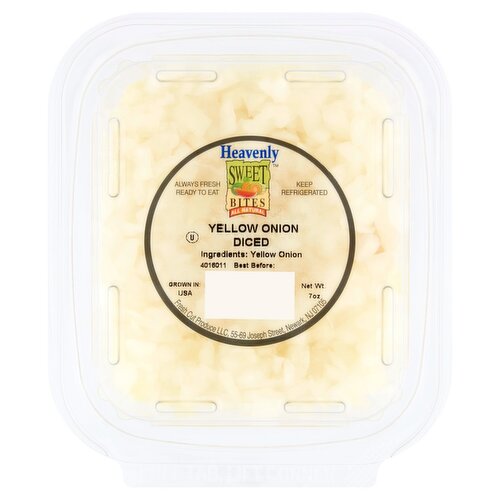 Heavenly Sweet Bites Diced Yellow Onion, 7 oz