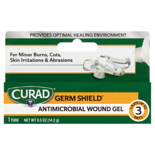 Curad Germ Shield Antimicrobial Wound Gel, 1 count, 0.5 oz