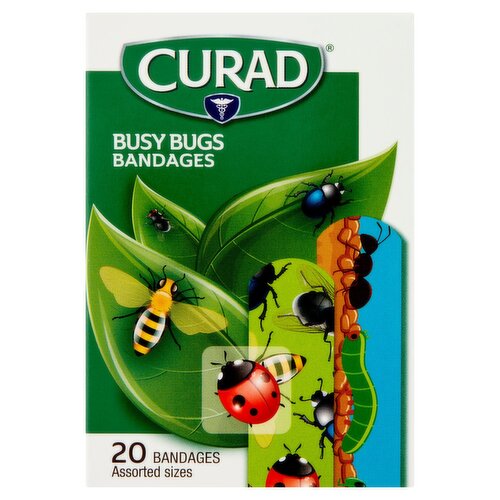 Curad Busy Bugs Bandages, 20 count