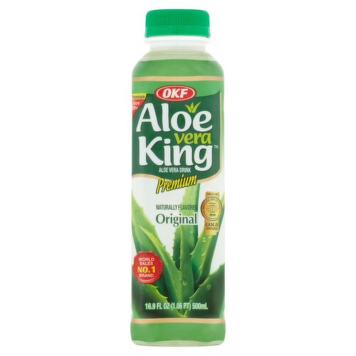 OKF Aloe Vera King Premium Original Aloe Vera Drink, 16.9 fl oz