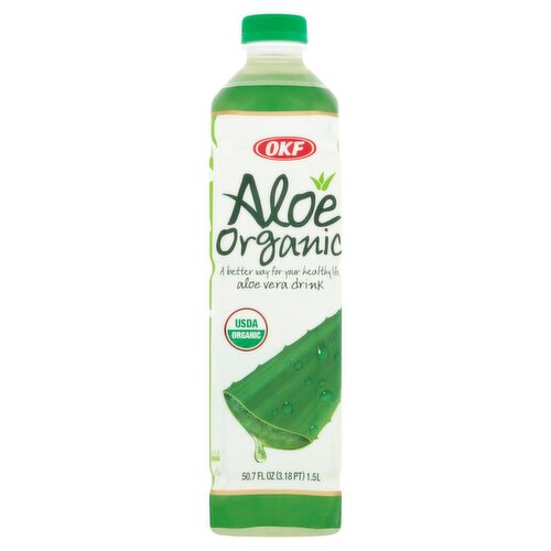 OKF Organic Aloe Vera Drink, 50.7 fl oz