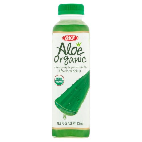 OKF Organic Aloe Vera Drink, 16.9 fl oz