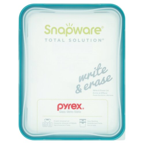 Pyrex Snapware Total Solution 8 Cup Glass with Write & Erase Lid