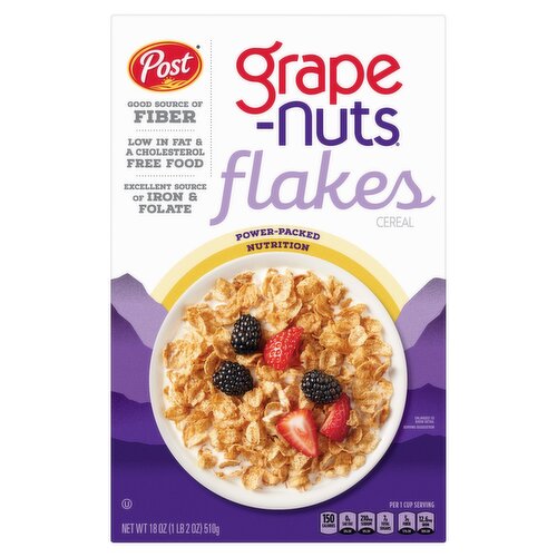 Post Grape-Nuts Flakes Cereal, 18 oz