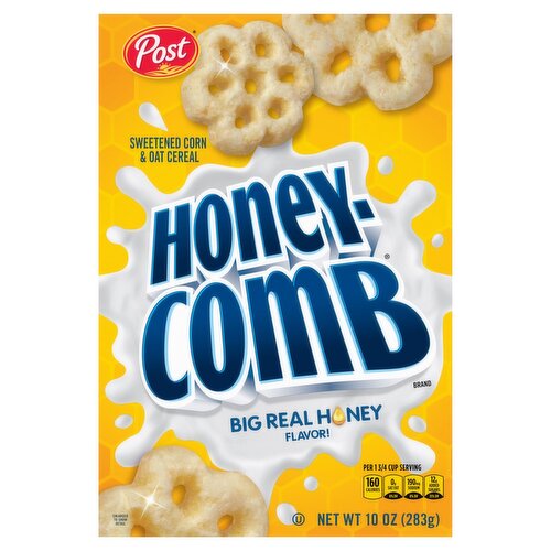 Post Honeycomb Sweetened Corn & Oat Cereal, 10 oz