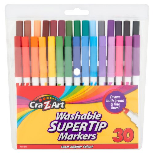 Cra-Z-Art Washable Supertip Markers, 30 count