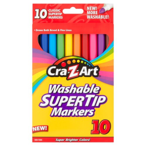 Cra-Z-Art Washable Supertip Markers, 10 count