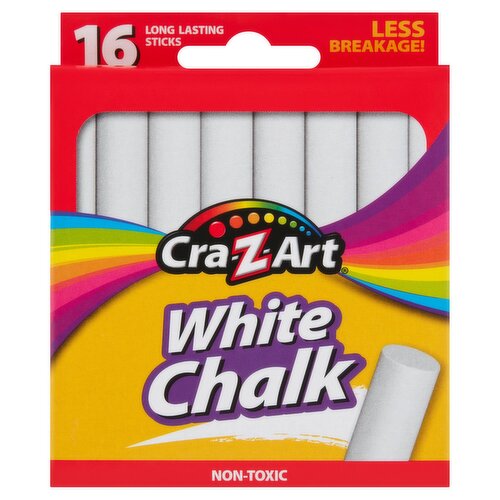 Cra-Z-Art White Chalk, 16 count