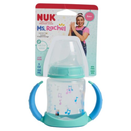 Nuk First Choice Ms. Rachel 5oz Learner Cup, 6m+, 1 count