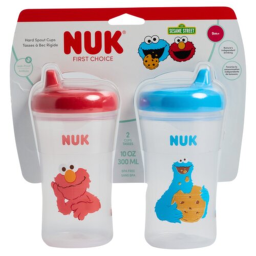 Nuk First Choice 10oz Hard Spout Cups, 9m+, 2 count