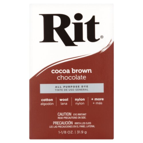 Rit Cocoa Brown Chocolate All Purpose Dye, 1-1/8 oz