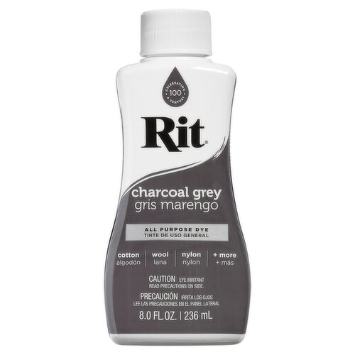 Rit Charcoal Grey All Purpose Dye, 8.0 fl oz