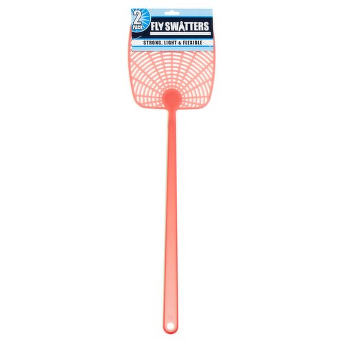 Plastic Fly Swatters, 2 count