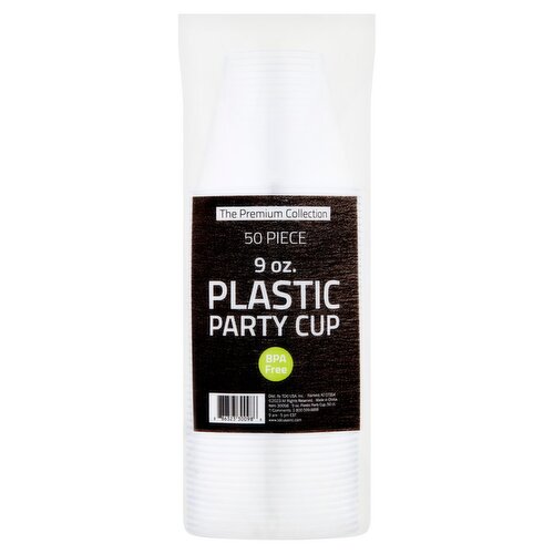 The Premium Collection 9 oz Plastic Party Cup, 50 count