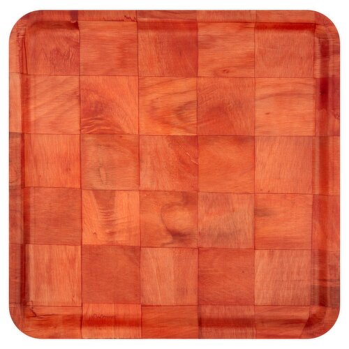 Square Wooden Serving Platter, 14.5 inch
