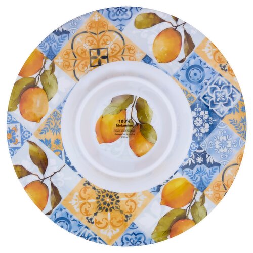 15'' Round Melamine Chip n Dip Plate