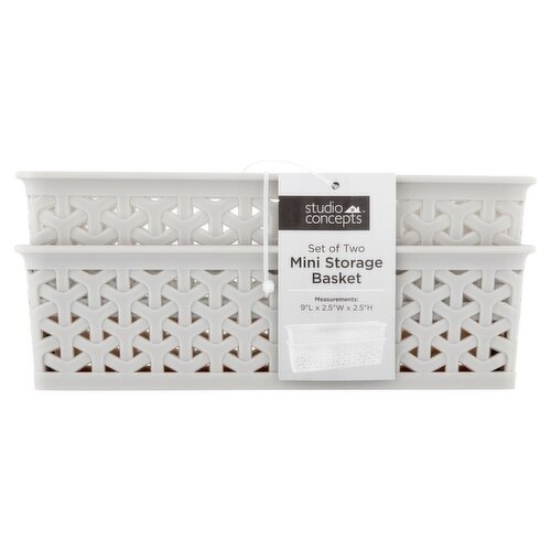 Studio Concepts Mini Storage Basket, 2 count