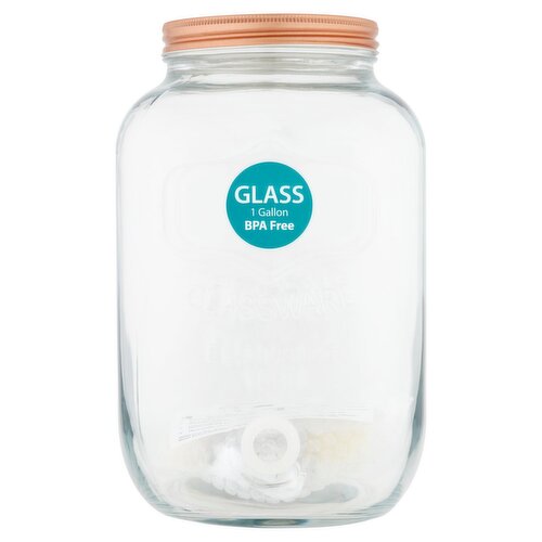  1 Gallon Glass Beverage Dispenser