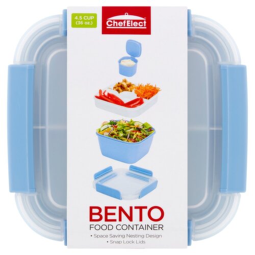 ChefElect 4.5 Cup Bento Square Food Container