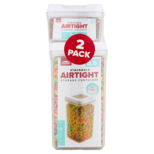 ChefElect Stackable Airtight Storage Container, 2 Count