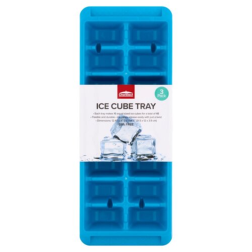 ChefElect Ice Cube Tray, 3 count