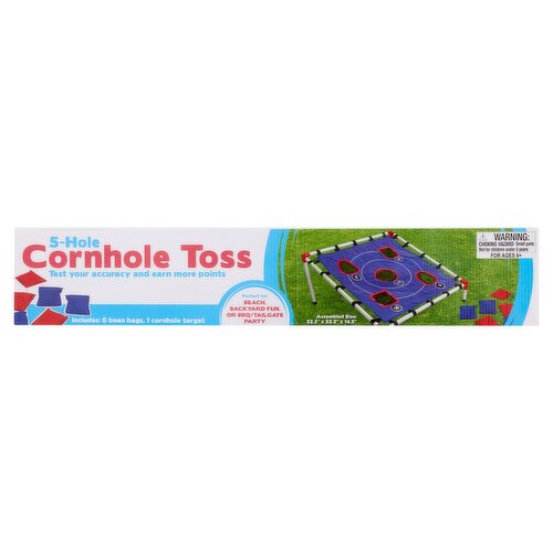 5-Hole Cornhole Toss, for ages 6+