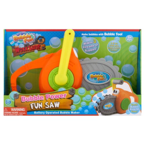 Bubble Fun Workshop Bubble Power Fun Saw, 3+ ages