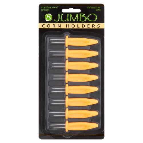 Jumbo Corn Holders, 8 count