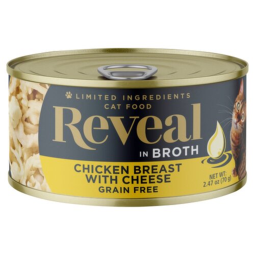 Reveal Chicken Breast with Cheese in Broth Cat Food, 2.47 oz