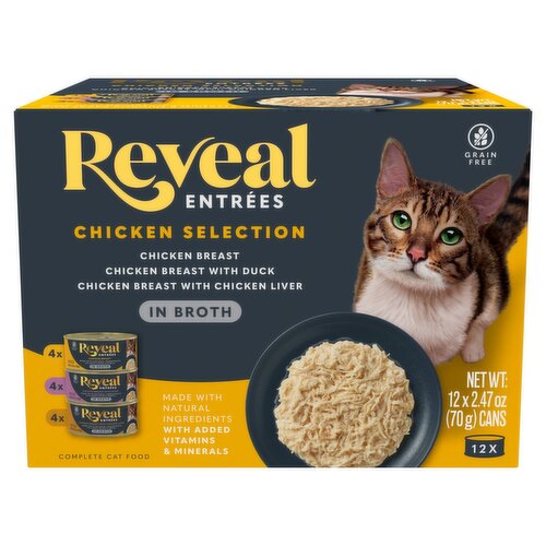 Reveal Entrées Chicken Selection in Broth, 12-ct., 2.47 oz Cans