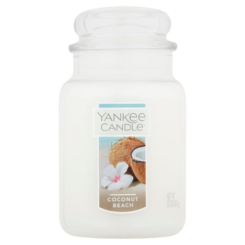 Yankee Candle Coconut Beach Candle, 22 oz