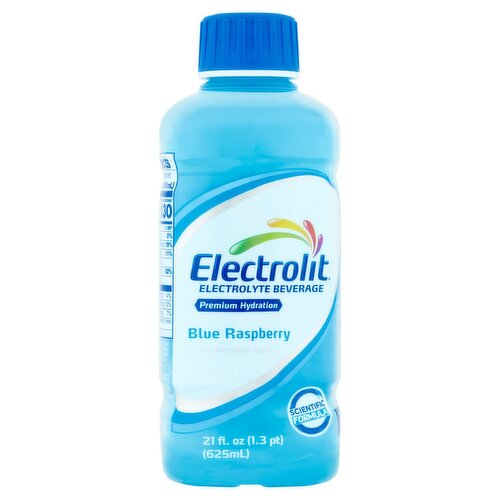 Electrolit Blue Raspberry Electrolyte Beverage, 21 fl oz