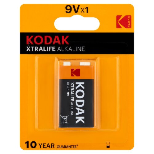 Kodak 9V Kodak Xtralife Alkaline Batteries