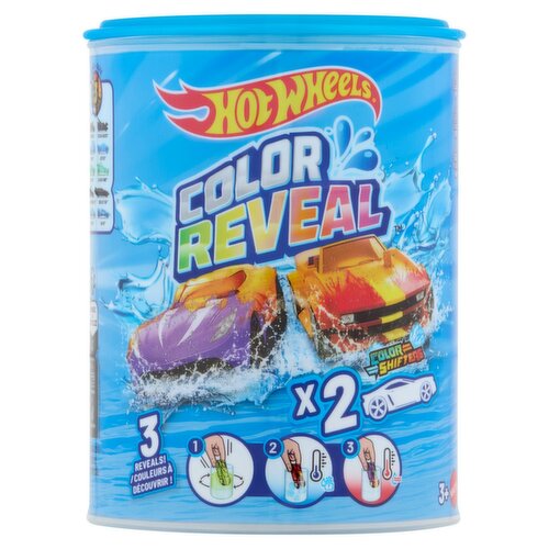Mattel Hot Wheels Reveal Color Shifters, 3+, 2 count