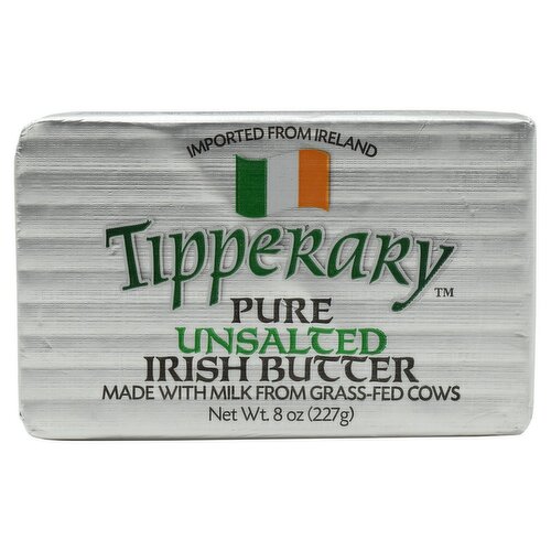 Tipperary Pure Unsalted Irish Butter, 8 oz