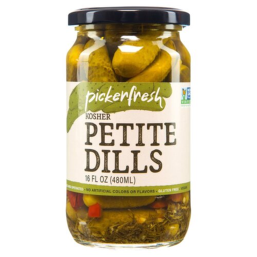 Pickerfresh Kosher Petite Dills, 16 fl oz