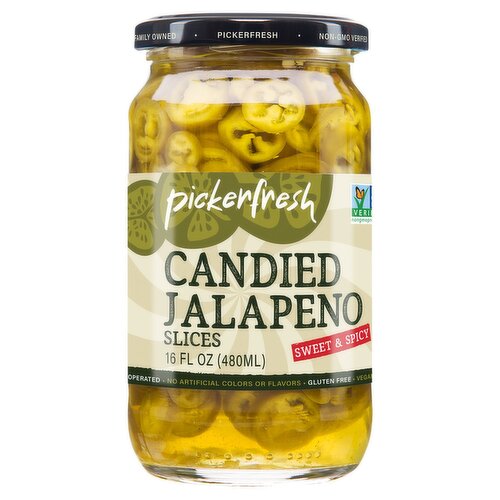 Pickerfresh Sweet & Spicy Slices Candied Jalapeno, 16 fl oz