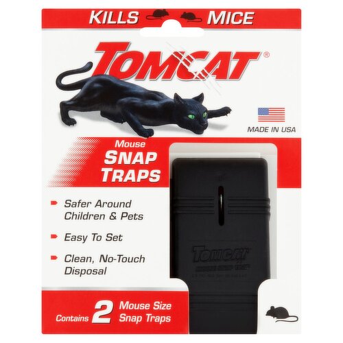 Tomcat Mouse Snap Traps, 2 count